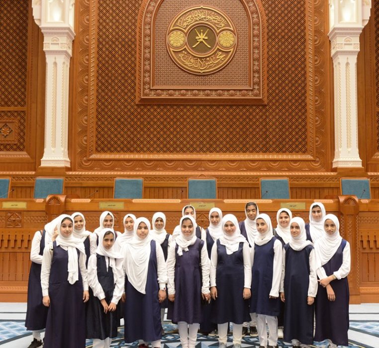 Students of Al Walaja Primary School visit the State Council 